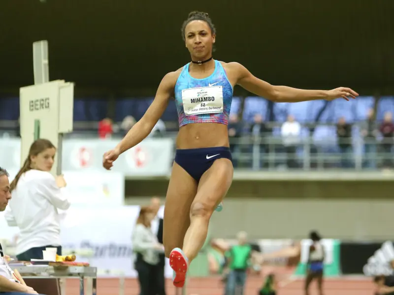 Malaika Mihambo wird mit 6,52 Meter Dritte im Weitsprung der Frauen.