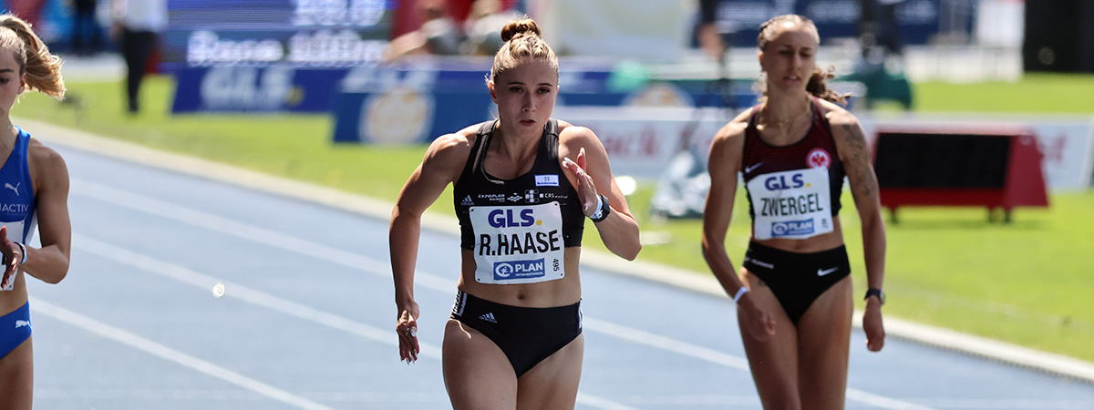 Top-Sprintfeld mit Rebekka Haase, Sophia Junk und Sina Mayer über 60 Meter 